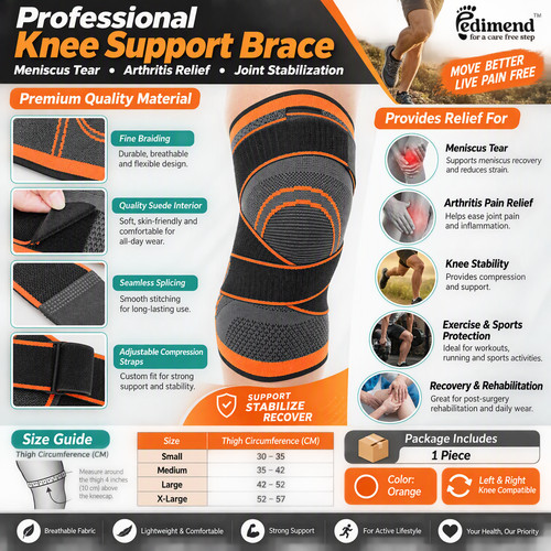 Knee brace meniscus tear - knee,