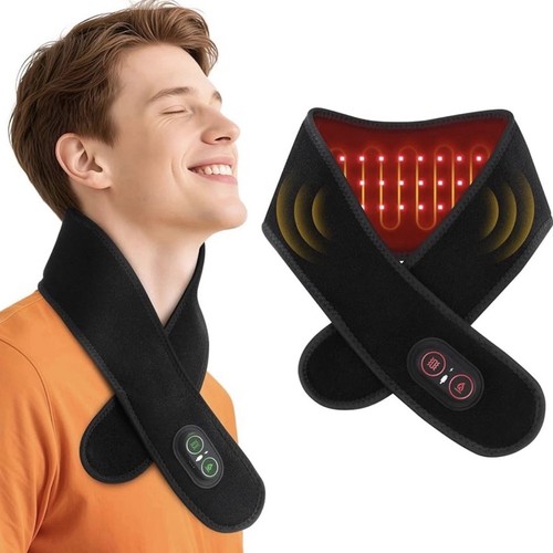Cordless heating neck wrap - cordless, red